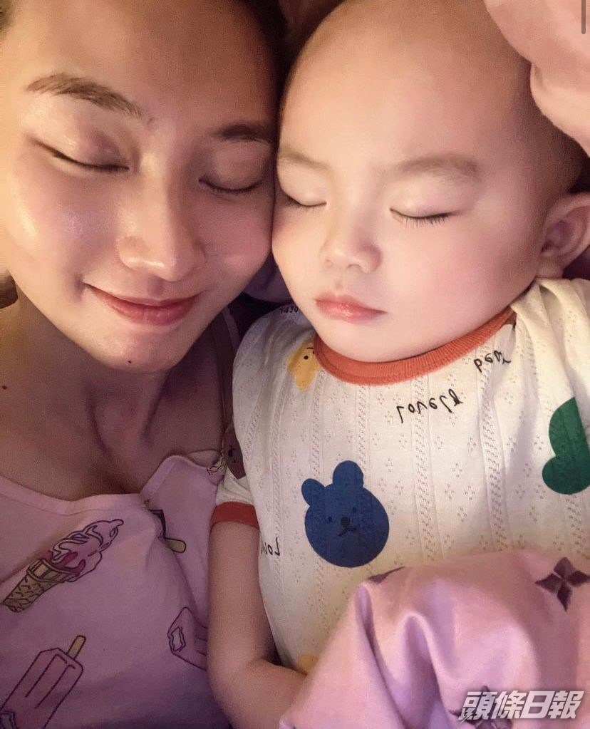 莊韻澄出院回家休養,兼晒出與兒子的合照。